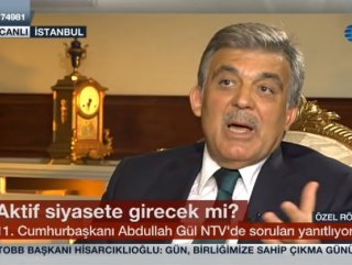 Abdullah Gül NTV'de soruları yanıtladı