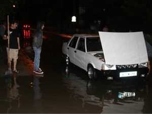 Konya'da sağnak yağış etkili oldu
