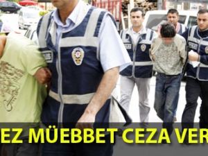 Katillere iki kez müebbet hapis