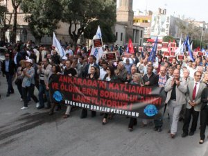 Ankara’daki Terör Saldırı Konya’da Protesto Edildi