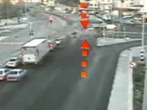 Mobese kameralarına takılan kazalar