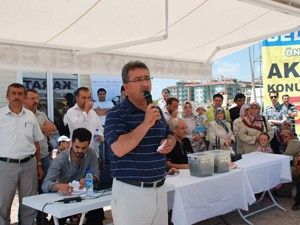 Aktömek konutlarında kura heyecanı