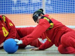 Engelliler goalball elemeleri Konyada