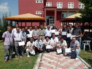 Kursiyerler sertifikalarını aldı
