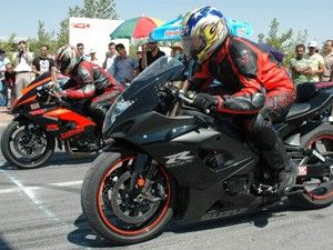 Motodrag yarışları Saraçoğlunda yapıldı