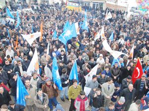 Ladik’te AKP’nin miting heyecanı