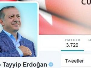 Erdoğan'dan Davutoğlu'na tweet!
