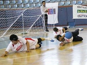 Goalballcılar Erzurumda terliyor