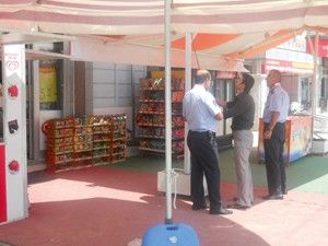 Karatayda kaldırım işgali denetimi