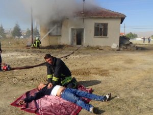 Konya’da AFAD’dan Nefes Kesen Tatbikat