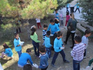 İlkokul öğrencilerine "çevre temizliği" eğitimi