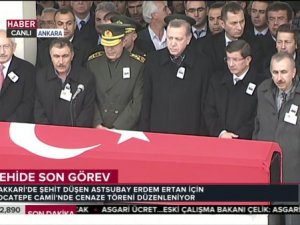 Şehit astsubay Erdem Ertan'a veda