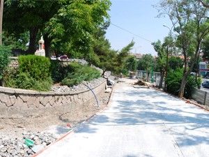 Alaaddin Tepesi'nde çevre düzenleme çalışması