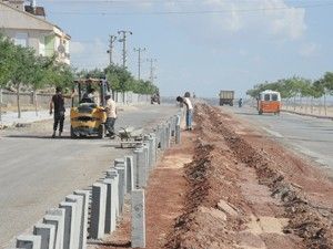 Karaman'da kaldırım ve parke çalışması