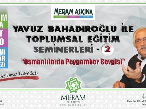 Meram’da Bahadıroğlu Seminerleri Sürüyor