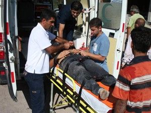 Asansör boşluğuna düşen işçi yaralandı