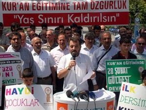 Mazlum-Der'den Kur'an öğretim yaşı kalksın eylemi