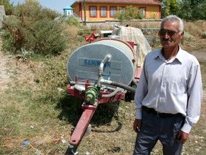 Yangına su tanklı önlem