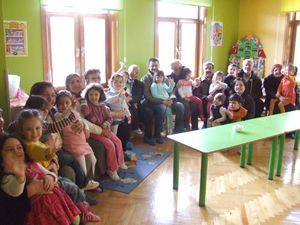 Minikler, dede ve nineleriyle buluştu