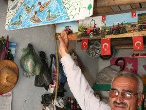 Beyşehir'de ressam köy muhtarı
