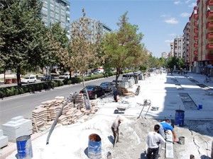 Kerkük Caddesinde düzenleme sürüyor