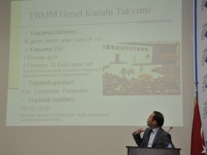 SÜ'de TBMM çalışmaları anlatıldı