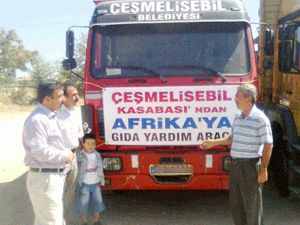 Çeşmelisebil'den Somali'ye 20 ton un yardımı