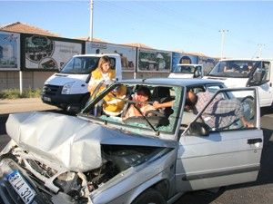 Aksaray'da trafik kazası: 1 yaralı
