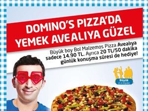 Dominos Pizzada yemek Avealıya güzel