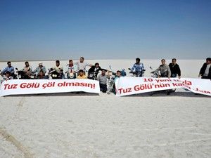 Tuz gölü kurumasın eylemi