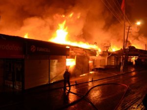 Ankara'da 250 iş yeri yandı