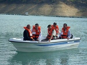 Ermenek'te Kaymakamlık'tan Evsin Köyüne tekne