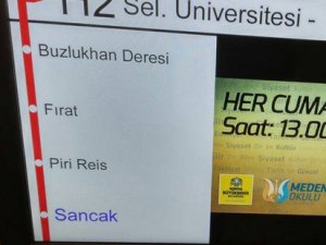 Bazı durakların isimleri değiştirildi