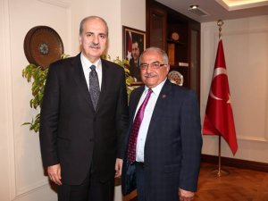 Muhtarlardan Numan Kurtulmuş'a ziyaret