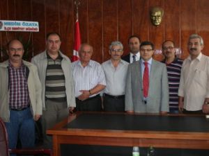 Gazetecilerden Kaymakam'a ziyaret
