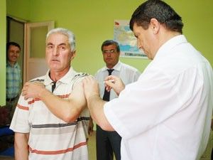 Hacı adayları aşılandı