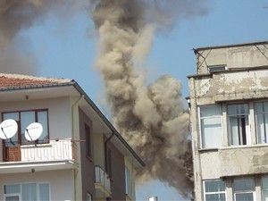 Baca yangını paniğe neden oldu