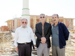Cami inşaatına minareden başlandı