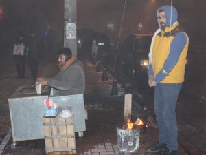 Kış aylarında kestane keyfi bir başka oluyor