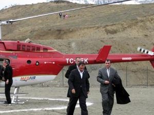 Yazıcıoğlu’nun helikopteri düştü