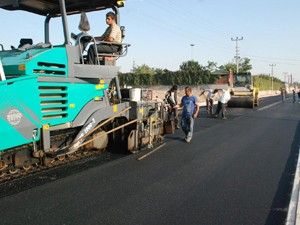 Karatay'da yol yapım çalışmaları