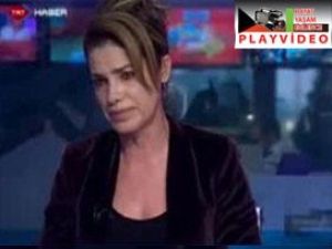 TRT Spikerinin zor anları