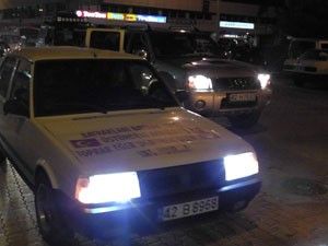 Beyşehirde teröre konvoylu tepki