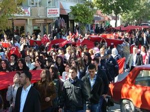 Kulu'da teröre tepki yürüyüşü yapıldı