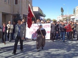 Güzelyurtta teröre lanet yürüyüşü yapıldı