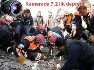 Van'da deprem anı