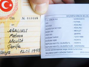 11 yaşında seçmen kağıdı geldi