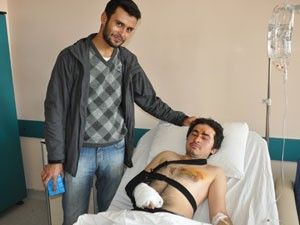 Depremden kurtulan Cansız, Konyada tedavi görüyor