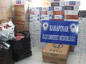 28 bin paket kaçak sigara ele geçirildi