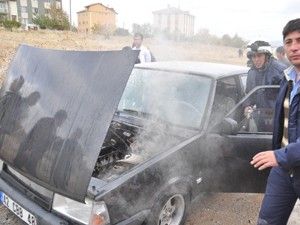 Seydişehir'de otomobil yangını